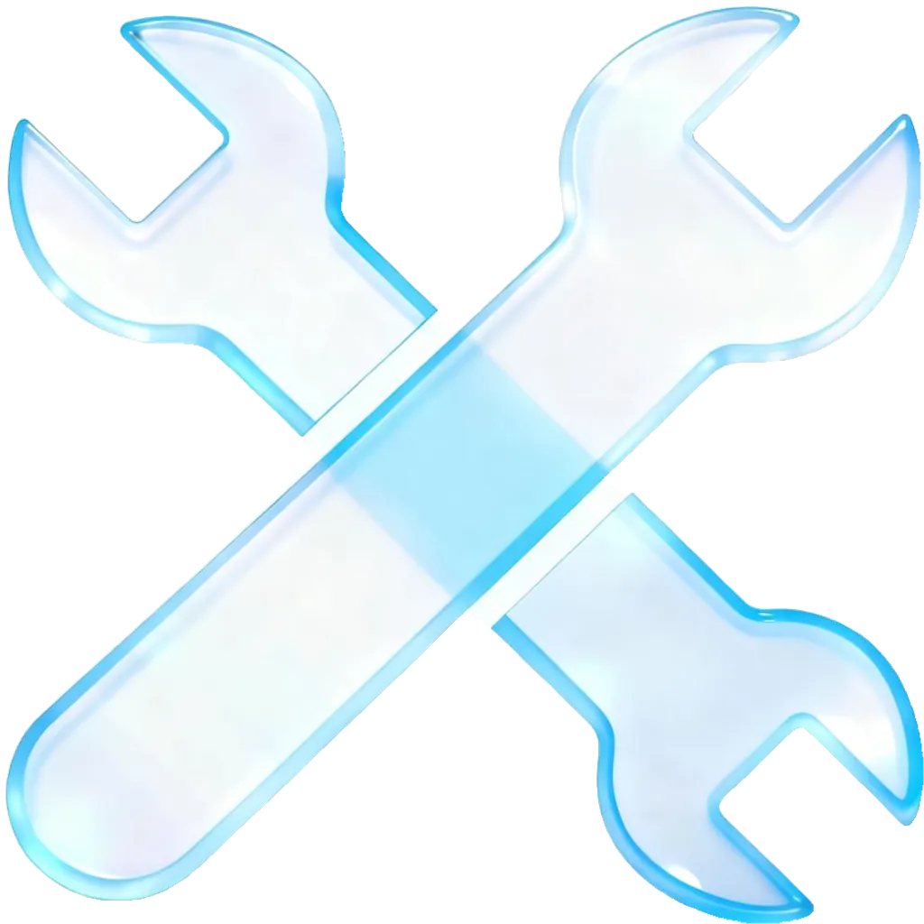 Two wrenches crossed icon